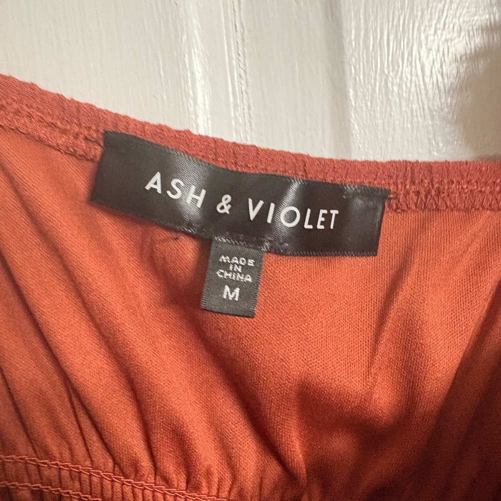 Ash & Violet Rust Dress Size M NWT - Picture 2 of 13